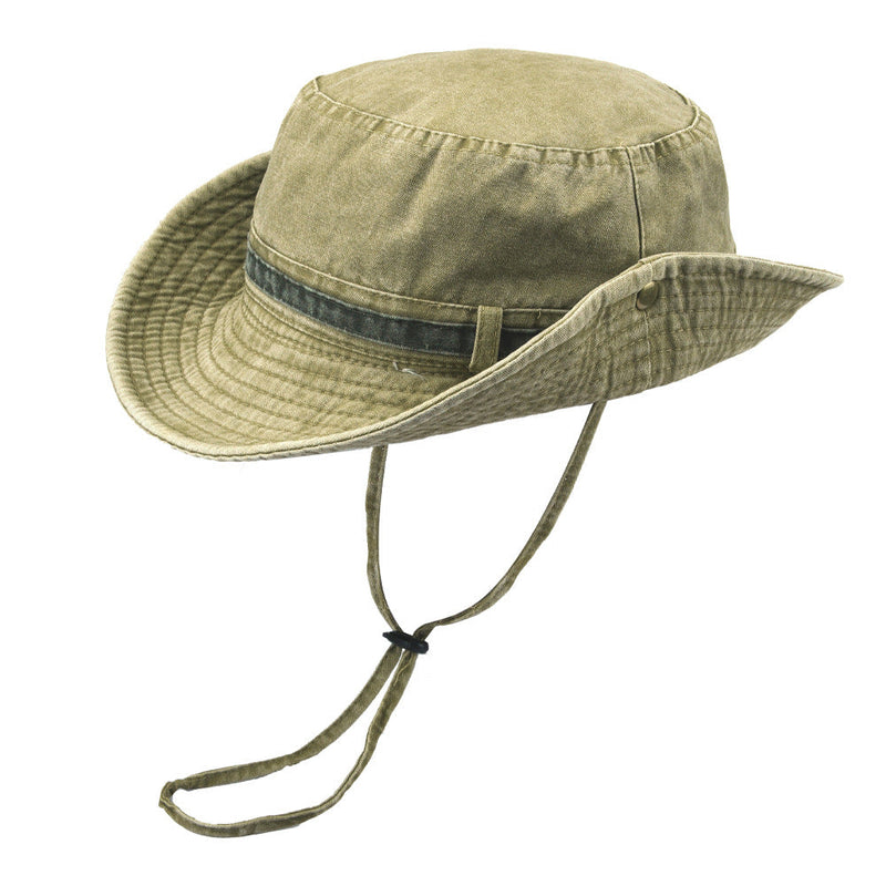 Sterling Sun Hat Boonie Hat™ Washed Cotton Bucket Hat Chin Strap