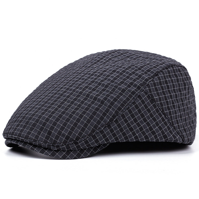 Sterling Willard Classic Check Flat Cap™ Short Brim