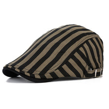 Sterling Lorenzo Stripe Cap™ Adjustable Cotton Hat Paneled Crown