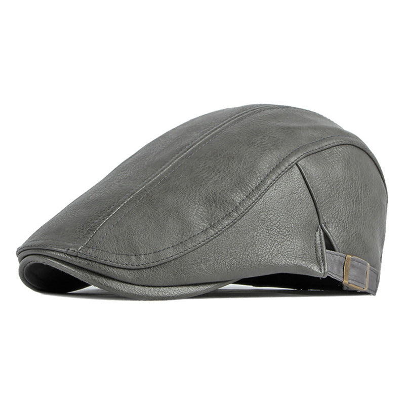 Sterling Autumn Winter Solid Color™ Newsboy Cap Soft Fabric Brim