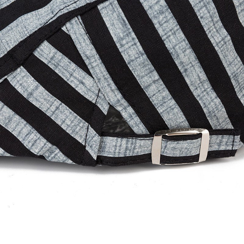 Sterling Lorenzo Stripe Cap™ Adjustable Cotton Hat Paneled Crown