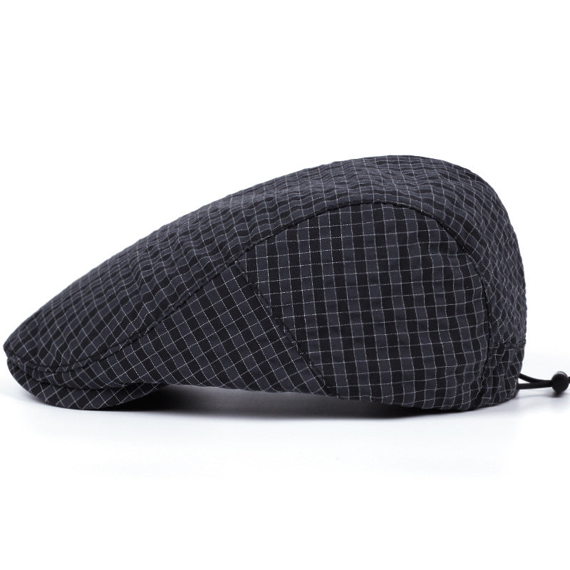 Sterling Willard Classic Check Flat Cap™ Short Brim