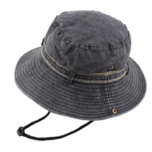 Sterling Sun Hat Boonie Hat™ Washed Cotton Bucket Hat Chin Strap