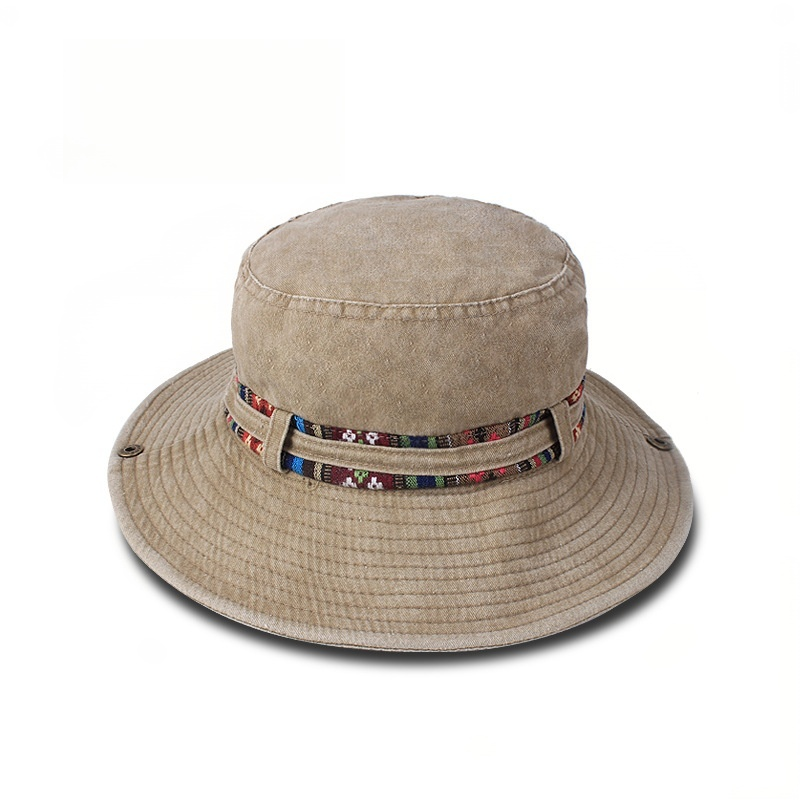 Sterling Sun Hat Boonie Hat™ Washed Cotton Bucket Hat Chin Strap