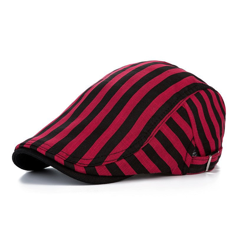 Sterling Lorenzo Stripe Cap™ Adjustable Cotton Hat Paneled Crown