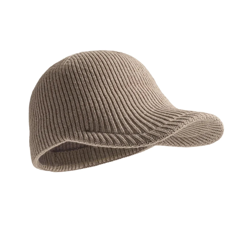 Sterling™ Old Money Knitted Baseball Beanie Cap Cotton Acrylic