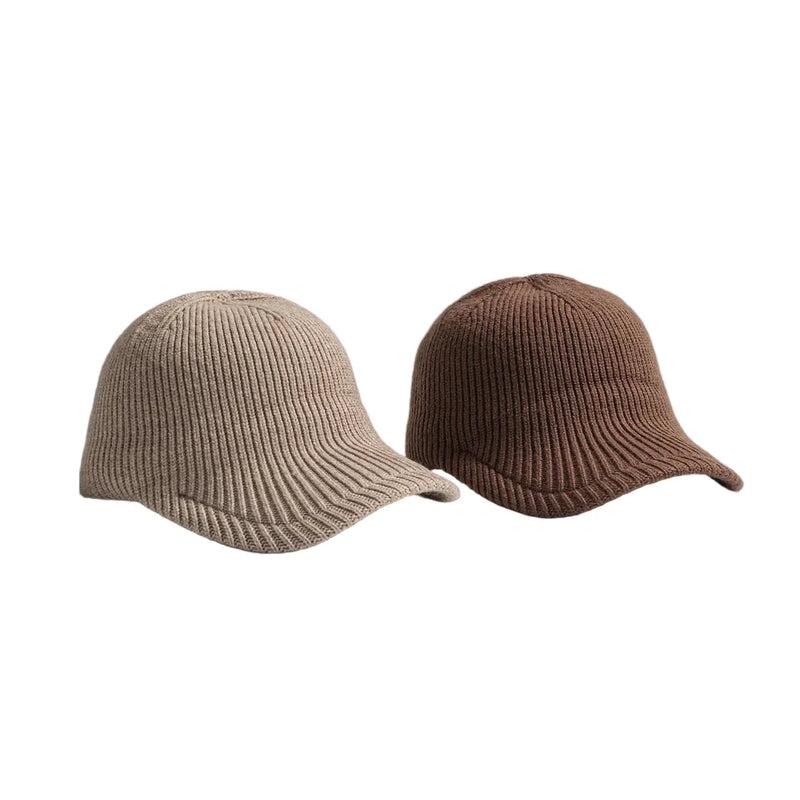 Sterling™ Old Money Knitted Baseball Beanie Cap Cotton Acrylic