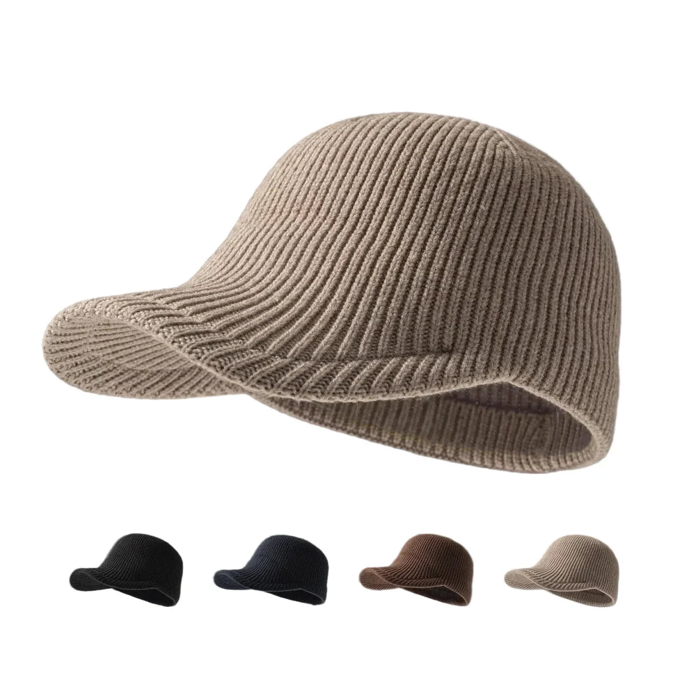 Sterling™ Old Money Knitted Baseball Beanie Cap Cotton Acrylic