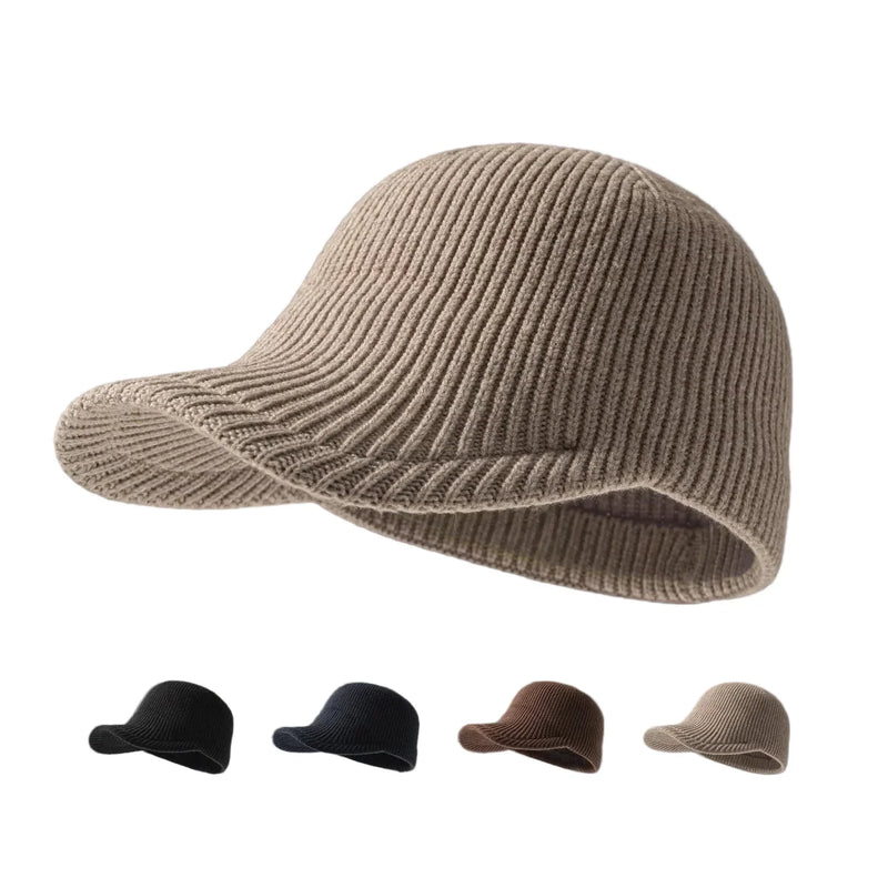 Sterling™ Old Money Knitted Baseball Beanie Cap Cotton Acrylic