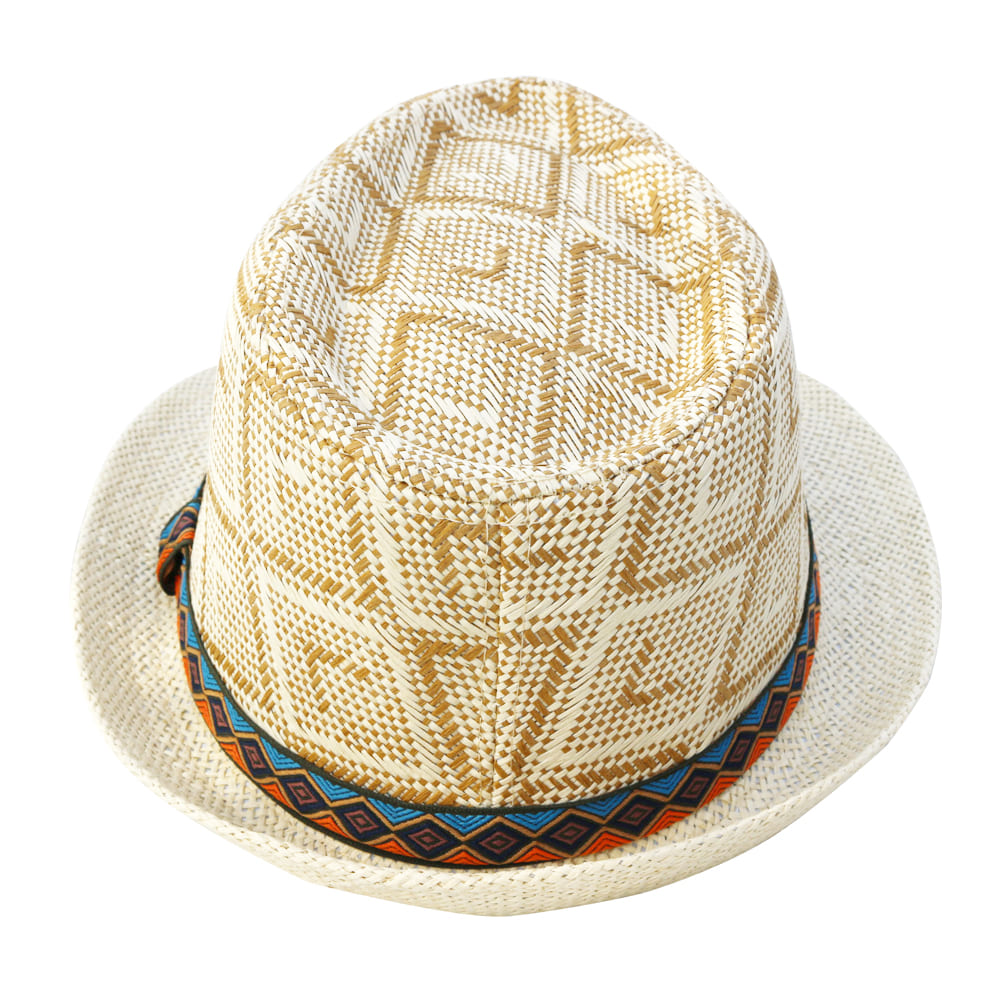 Sterling Panama Summer™ Trilby Hat Vegetable Fiber Diamond Weave