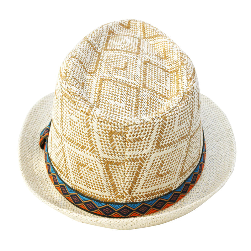 Sterling Panama Summer™ Trilby Hat Vegetable Fiber Diamond Weave