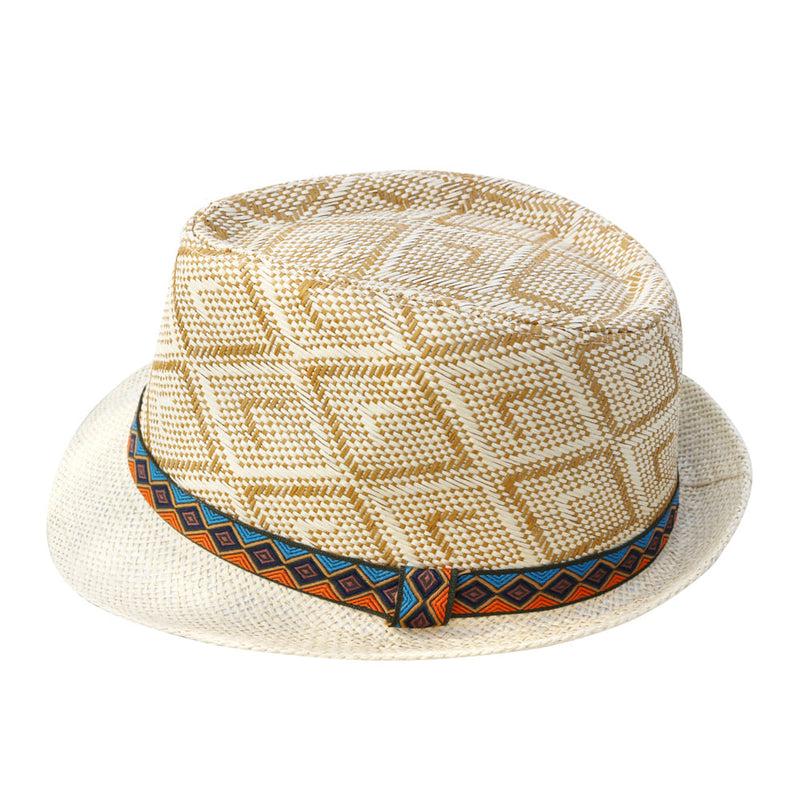 Sterling Panama Summer™ Trilby Hat Vegetable Fiber Diamond Weave
