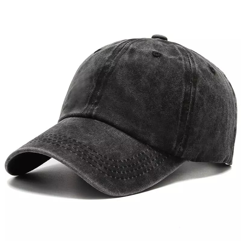 Sterling Plain Washed Cotton Baseball Cap™ Curved Brim Detail