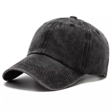 Sterling Plain Washed Cotton Baseball Cap™ Curved Brim Detail