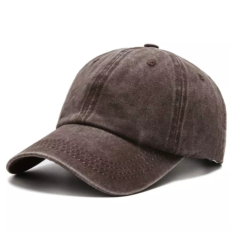 Sterling Plain Washed Cotton Baseball Cap™ Curved Brim Detail