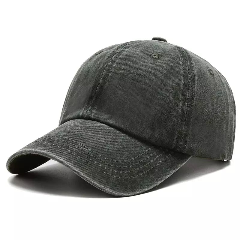 Sterling Plain Washed Cotton Baseball Cap™ Curved Brim Detail