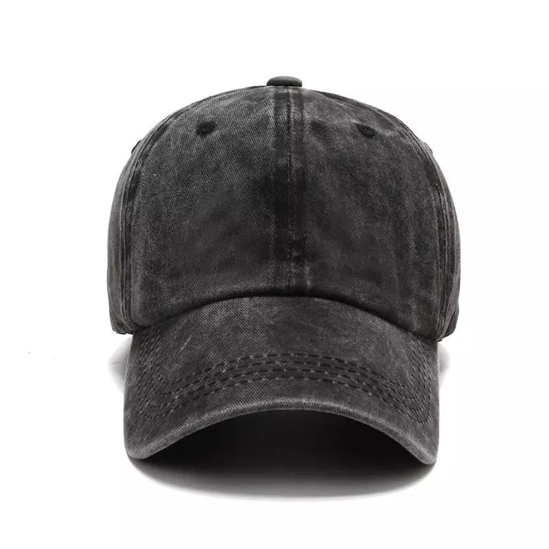 Sterling Plain Washed Cotton Baseball Cap™ Curved Brim Detail