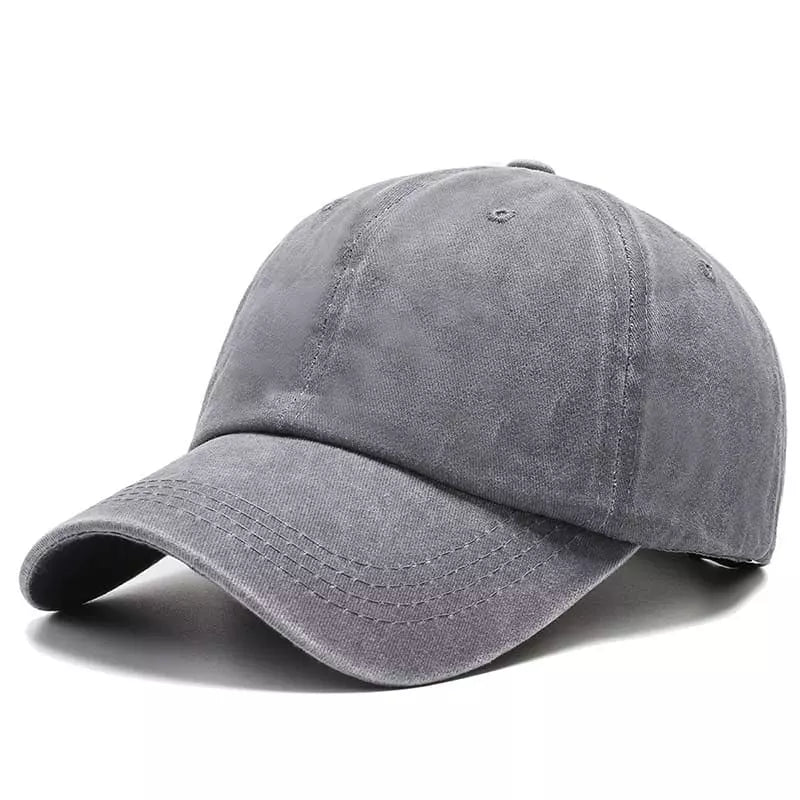 Sterling Plain Washed Cotton Baseball Cap™ Curved Brim Detail
