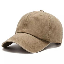 Sterling Plain Washed Cotton Baseball Cap™ Curved Brim Detail