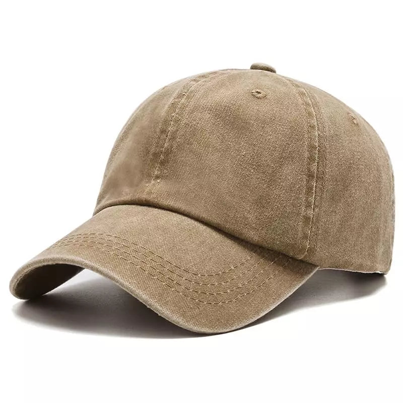 Sterling Plain Washed Cotton Baseball Cap™ Curved Brim Detail