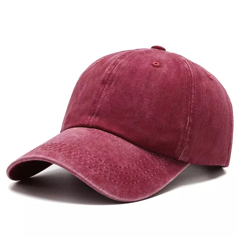 Sterling Plain Washed Cotton Baseball Cap™ Curved Brim Detail