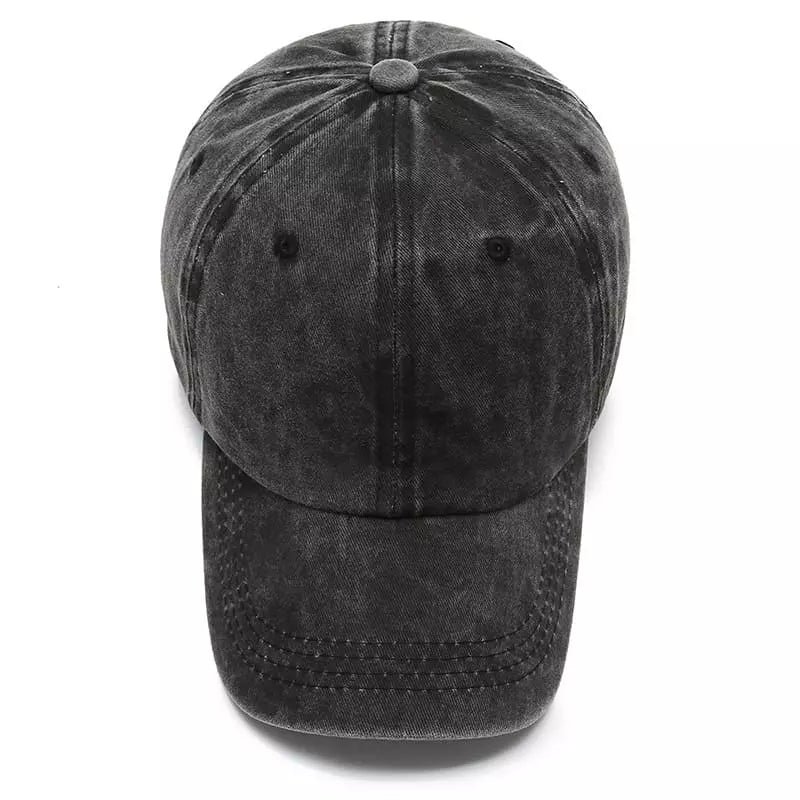 Sterling Plain Washed Cotton Baseball Cap™ Curved Brim Detail
