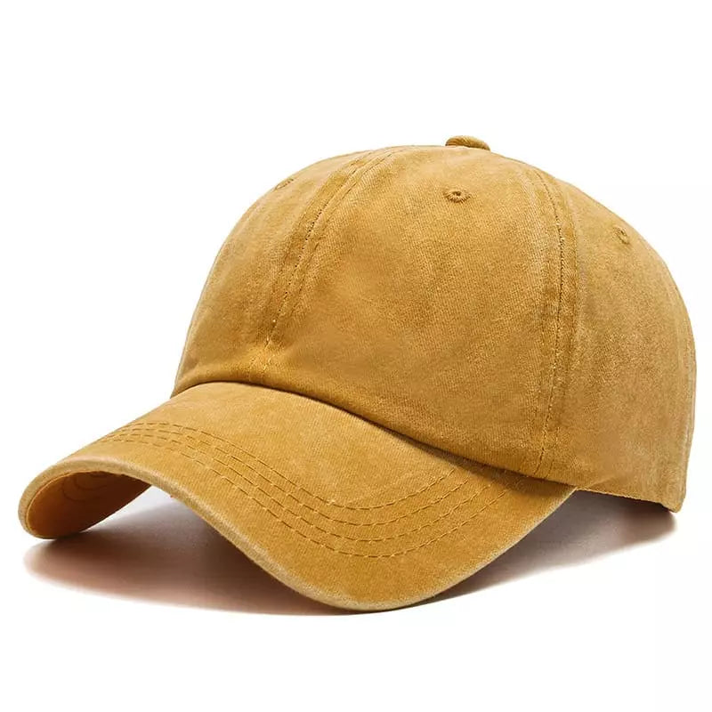 Sterling Plain Washed Cotton Baseball Cap™ Curved Brim Detail