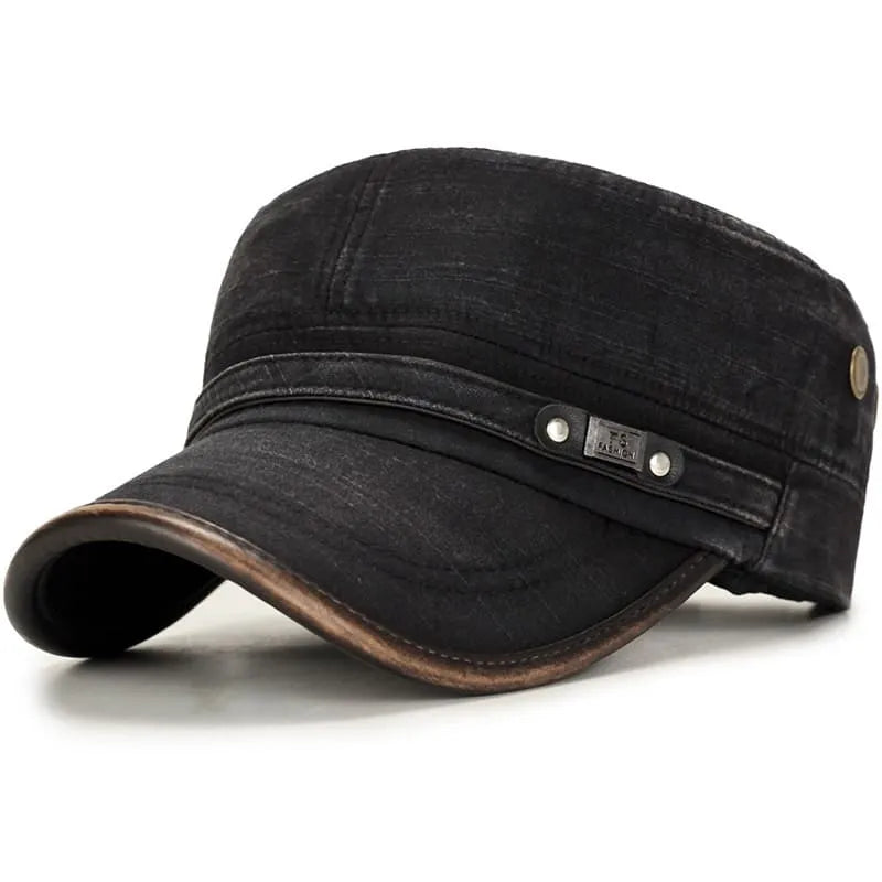 Sterling Portland™ Cotton Army Cap Low Crown Cotton Brim