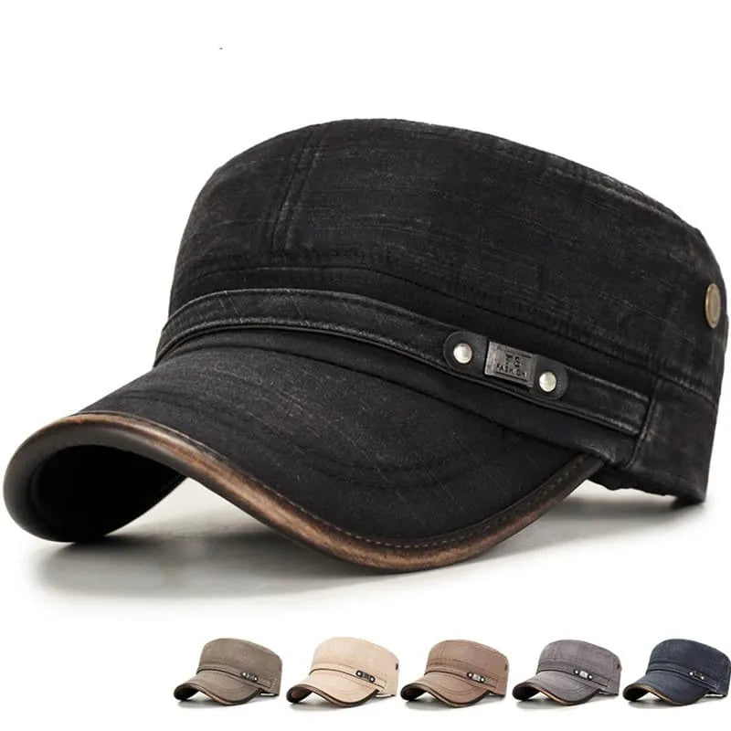 Sterling Portland™ Cotton Army Cap Low Crown Cotton Brim