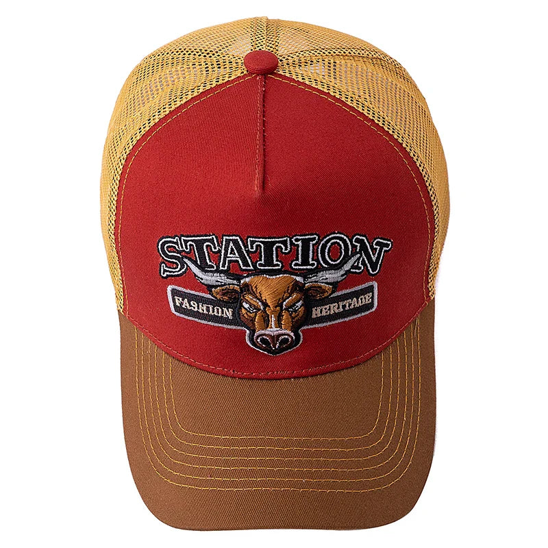 Sterling Raging Bull™ Station Trucker Cap Cotton Mesh Patch
