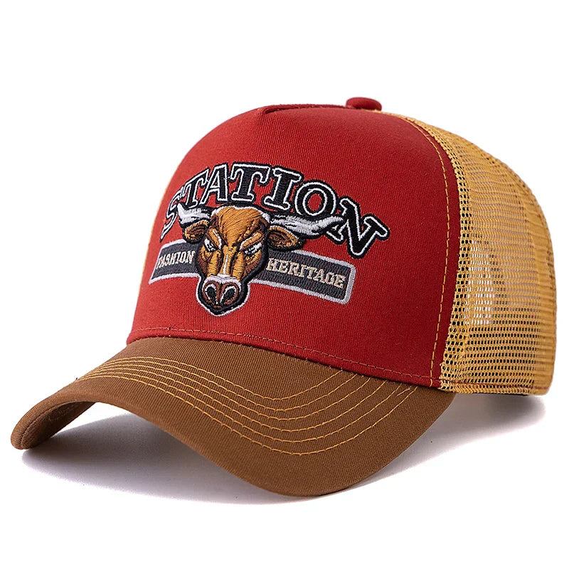 Sterling Raging Bull™ Station Trucker Cap Cotton Mesh Patch