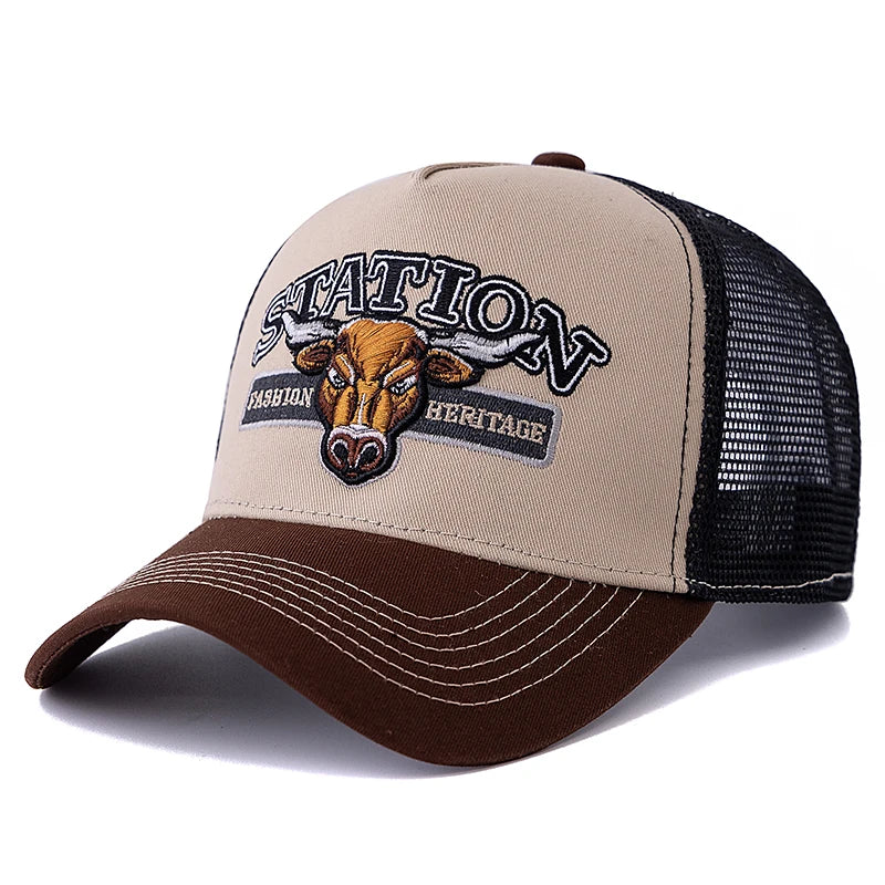 Sterling Raging Bull™ Station Trucker Cap Cotton Mesh Patch