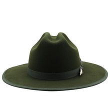 Sterling Raleigh Feather™ Green Wool Fedora Hat With Accent
