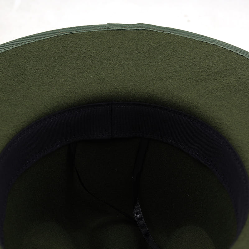 Sterling Raleigh Feather™ Green Wool Fedora Hat With Accent