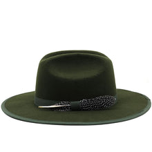 Sterling Raleigh Feather™ Green Wool Fedora Hat With Accent