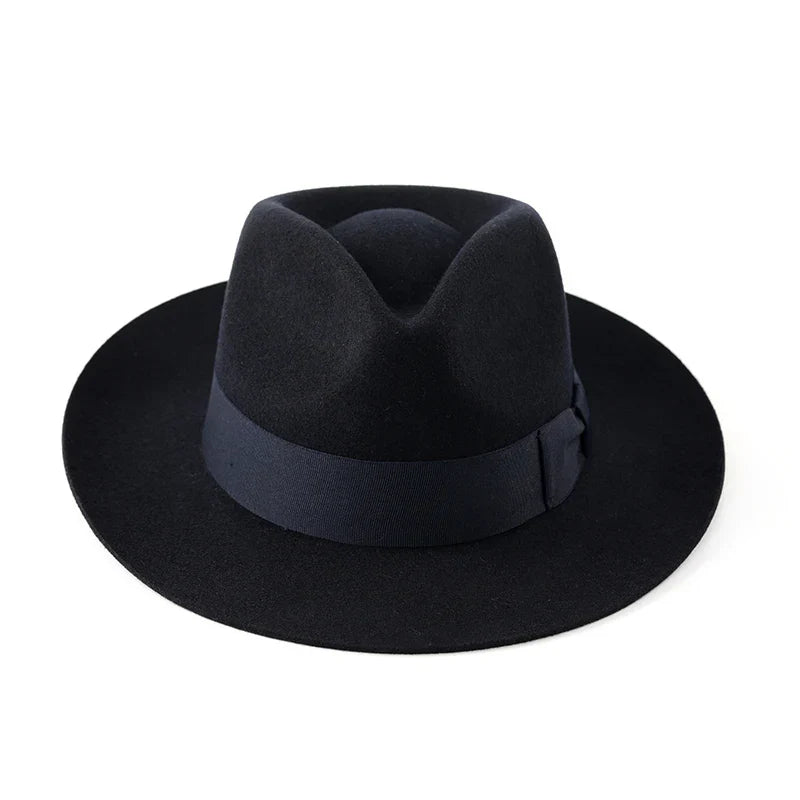 Sterling Richardson Retro™ Wool Fedora Hat Virgin Wool Band Detail
