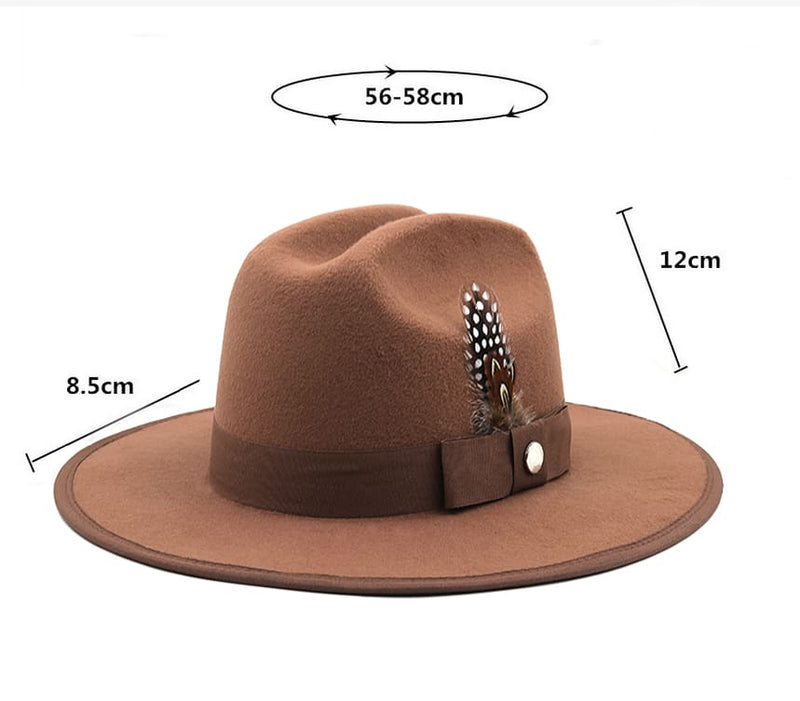 Sterling Rimini Feather™ Khaki Wool Fedora With Pheasant Band