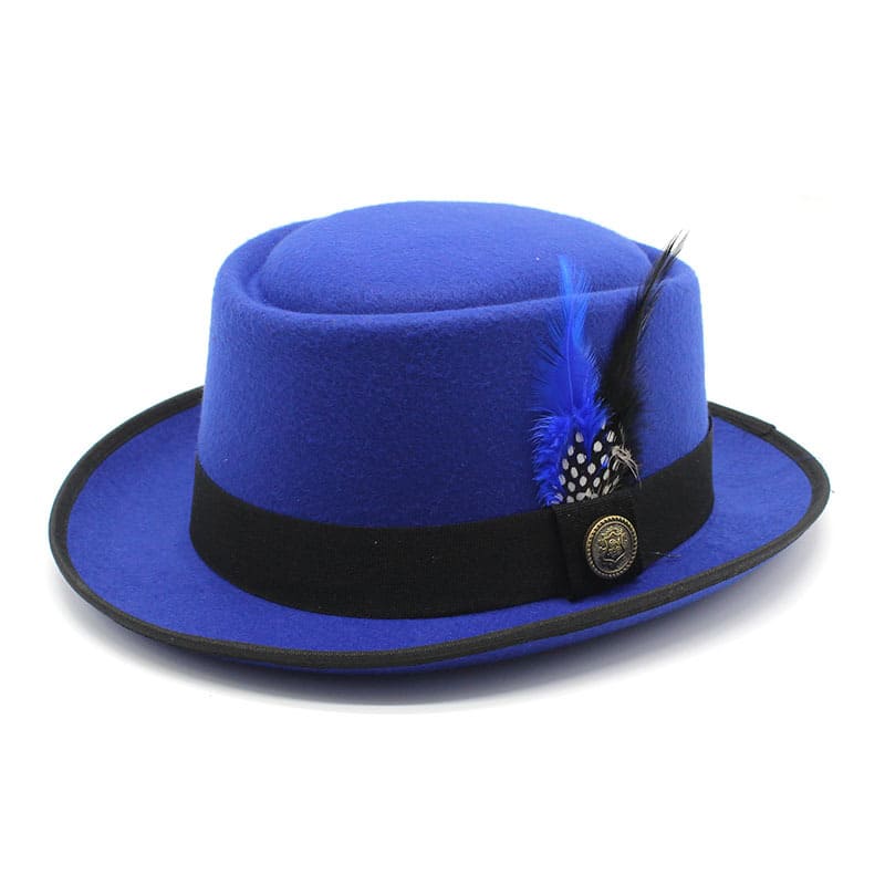 Sterling™ Rimini Feathers Porkpie Hat Cotton Feather Accent