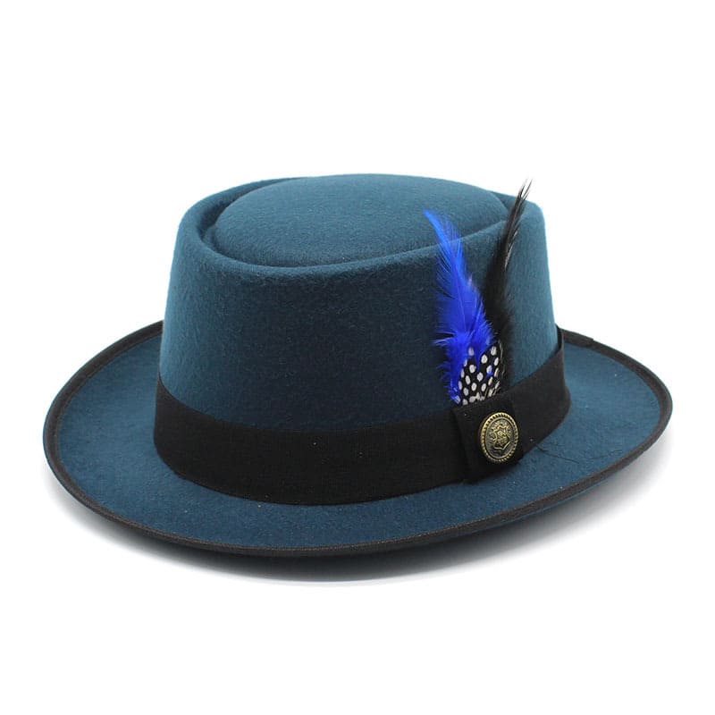 Sterling™ Rimini Feathers Porkpie Hat Cotton Feather Accent