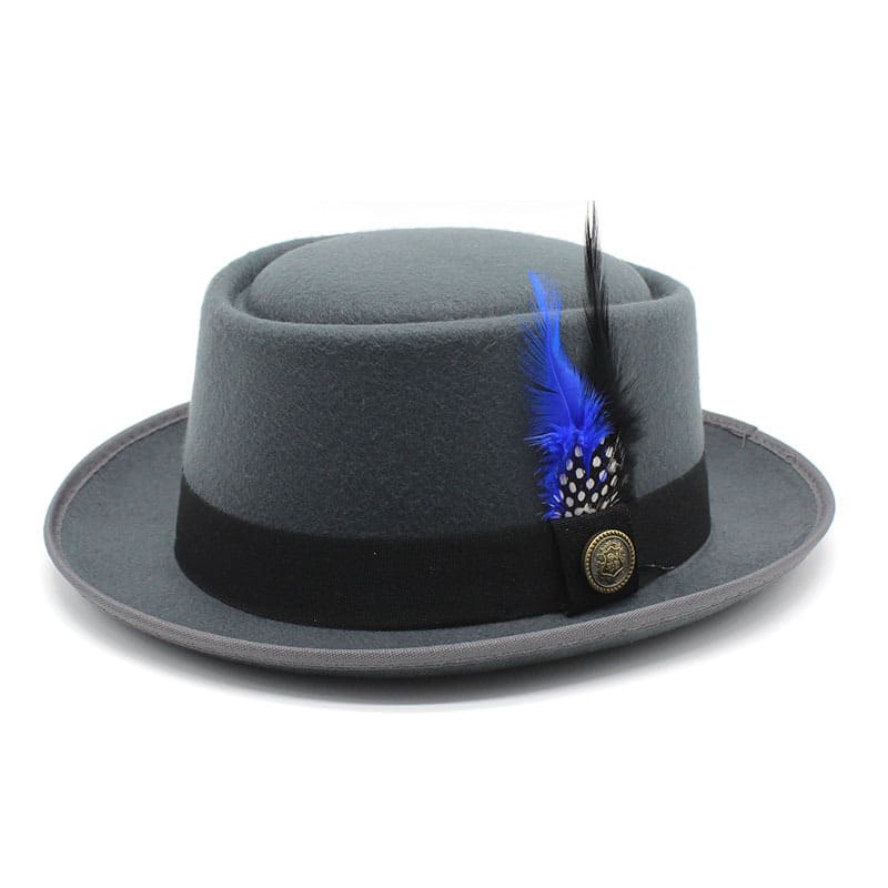 Sterling™ Rimini Feathers Porkpie Hat Cotton Feather Accent