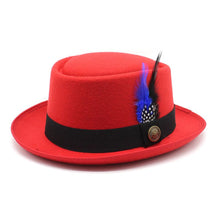 Sterling™ Rimini Feathers Porkpie Hat Cotton Feather Accent
