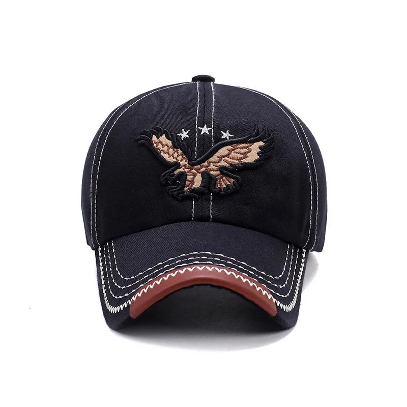 Sterling Eagle Embroidery Baseball Cap™ Fabric Four Season Shade