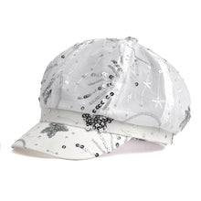 Sterling Sequined Mesh Painter Beret™ Breathable Sparkle Cap