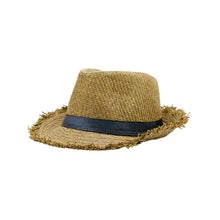 Sterling Trilby Straw Hat™ Frayed Brim Summer Style
