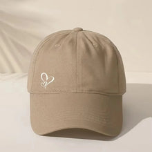 Sterling Adjustable Polyester Baseball Cap With Heart Print
