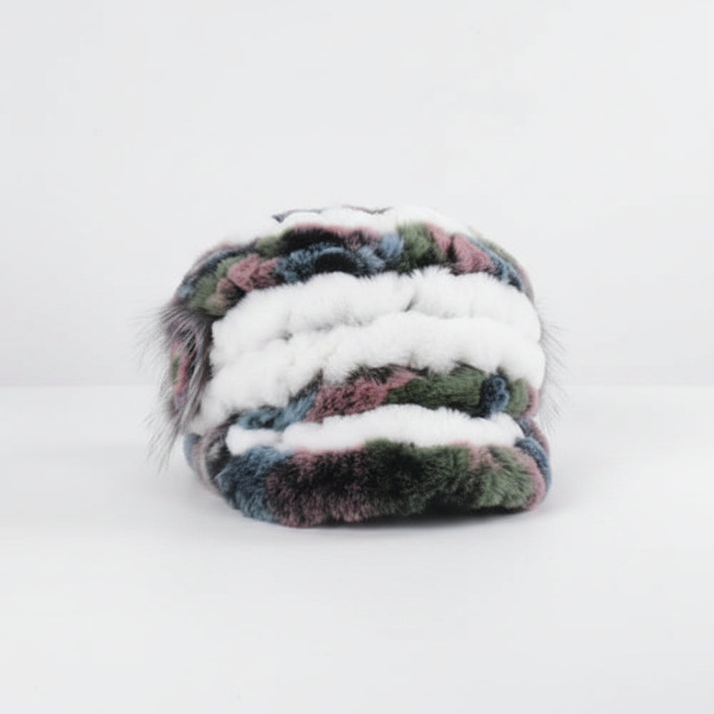 Sterling Rex Knit™ Beanie Winter Hat Rabbit Fur Soft Knitted Finish