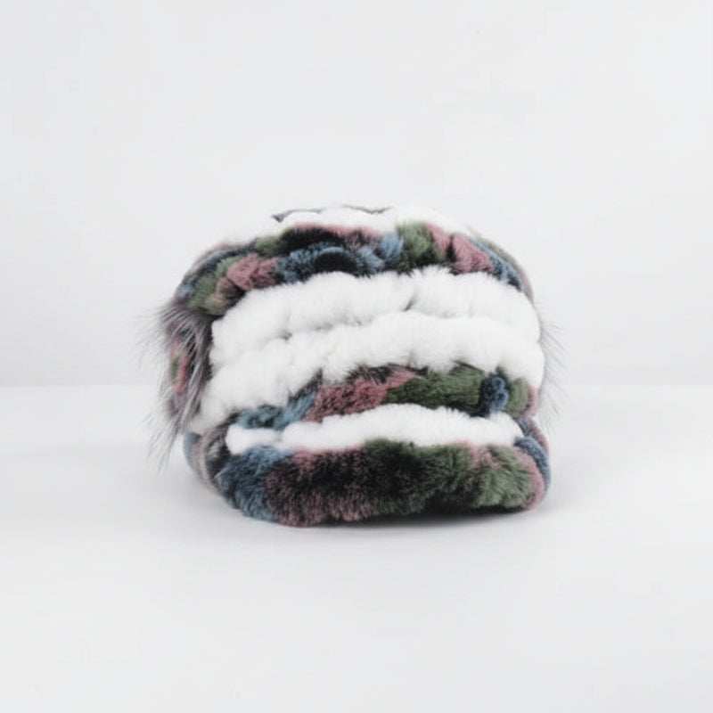 Sterling Rex Knit™ Beanie Winter Hat Rabbit Fur Soft Knitted Finish