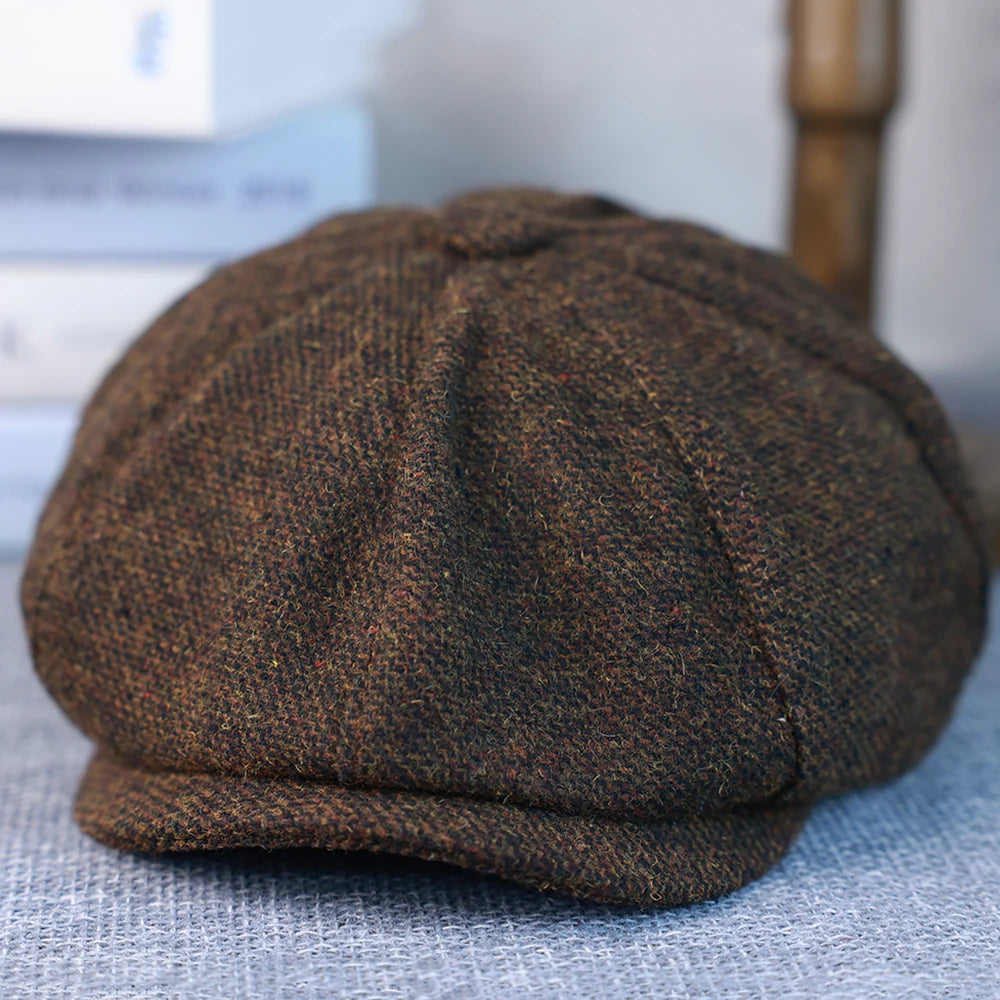 Sterling Ashbourne Newsboy Cap™ In Wool Blend With Octagonal Crown