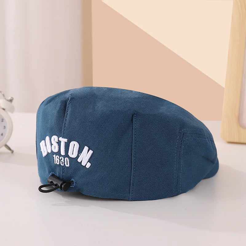 Sterling Harbor Kids Cotton Blend Beret™ with Letter Detail