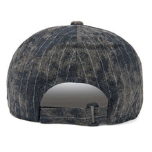 Sterling Striped Cotton Flat Cap™ Adjustable Side Buckle